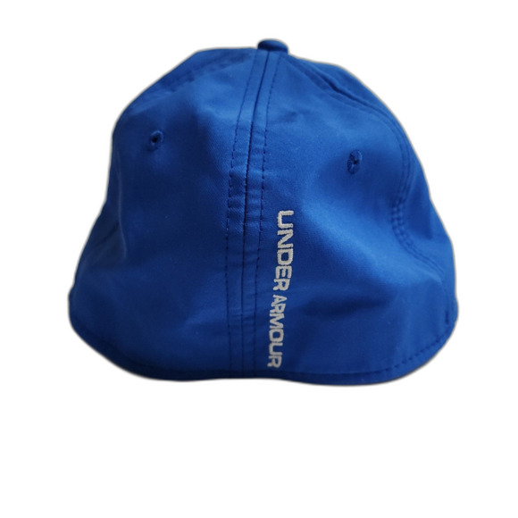 Under Armour Hat Men L/XL Blue Stretch Cap Golf Baseball - Picture 4 of 6